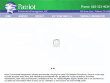Tablet Screenshot of patriotenviro.com